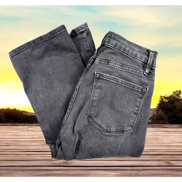 Frame Jeans Women 26 (24x32) Black "Le Mini Boot" Modal Stretch Street Tall Gorp - Picture 1 of 13